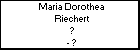Maria Dorothea Riechert