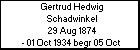 Gertrud Hedwig Schadwinkel