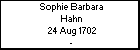 Sophie Barbara Hahn