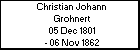 Christian Johann Grohnert