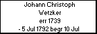 Johann Christoph Wetzker