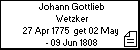 Johann Gottlieb Wetzker