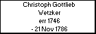 Christoph Gottlieb Wetzker