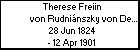 Therese Freiin von Rudninszky von Dezr