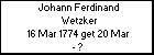 Johann Ferdinand Wetzker