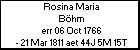 Rosina Maria Bhm