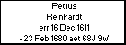 Petrus Reinhardt