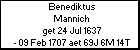 Benediktus Mannich