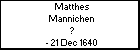 Matthes Mannichen